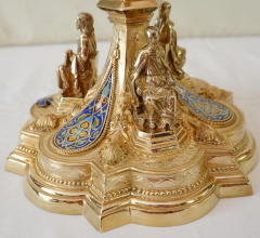 Solid silver gilt antique French Gothic Chalice.